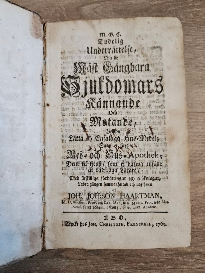 Vuodelta 1765: Sjukdomars kännande och motande