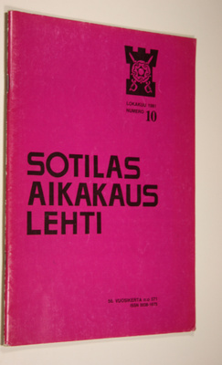 Sotilasaikakauslehti nro 10/1981 : Upseeriliiton julkaisu