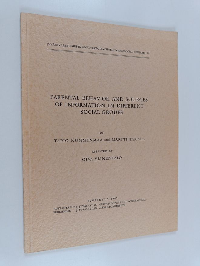 Tapio Nummenmaa : Parental behavior and sources of inform...