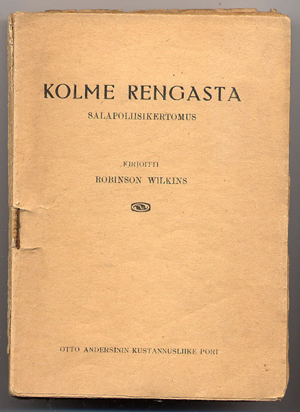 Wilkins, Robinson: Kolme rengasta (1.p., nid., 1920)