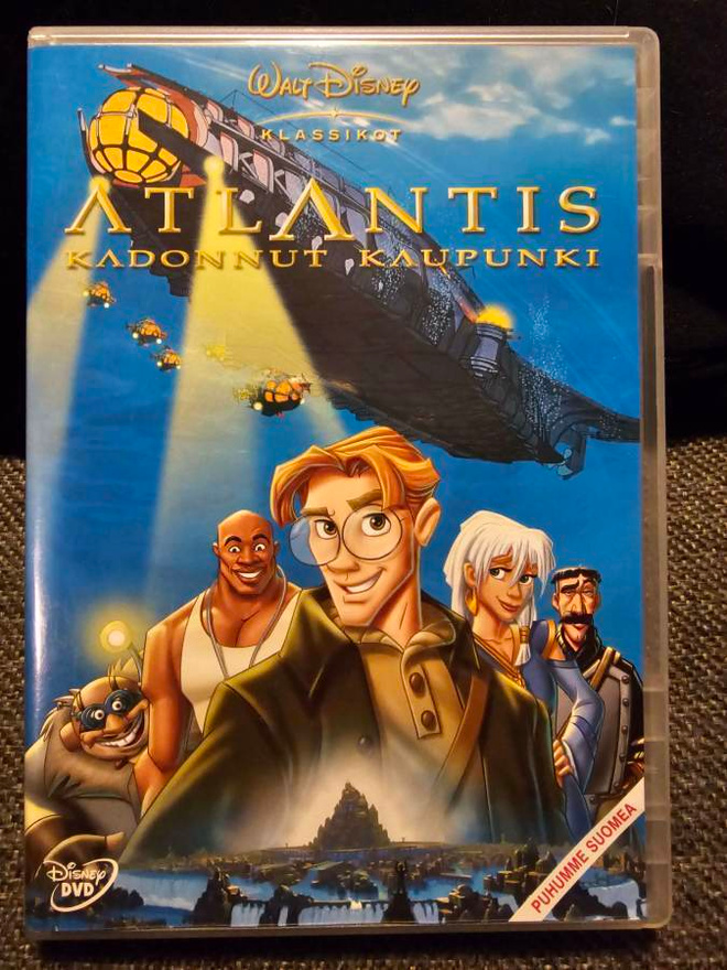 Atlantis - kadonnut kaupunki (DVD) Disney klassikko