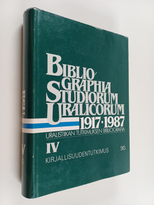 Suomen akatemia : Uralistiikan Tutkimuksen Bibliografia 4...