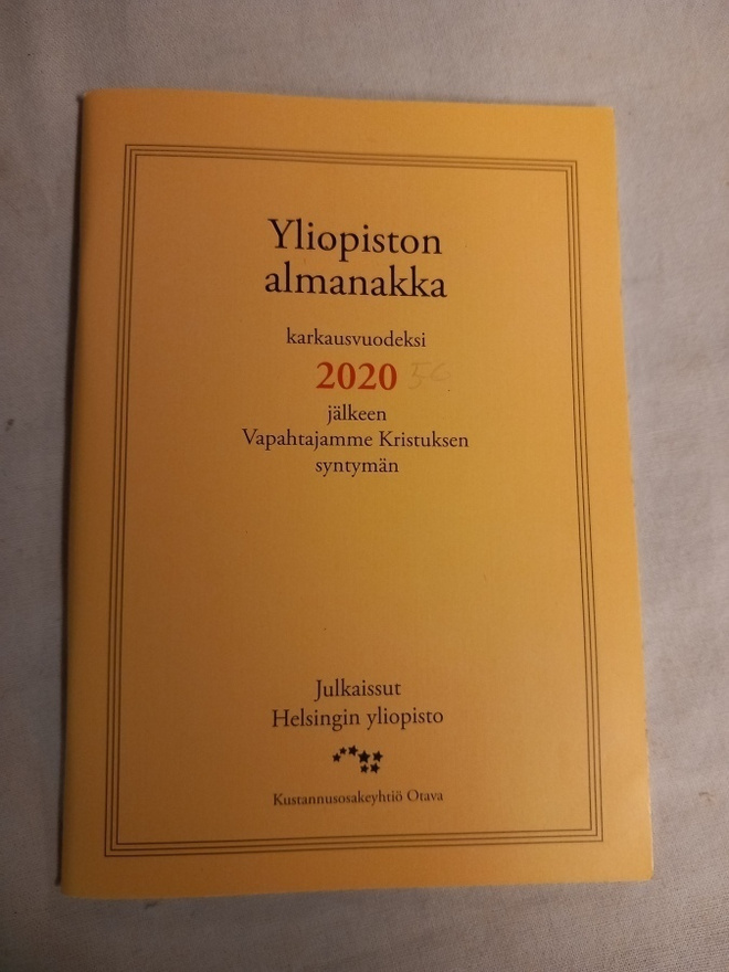 huuda syntymävuotesi almanakka 2020