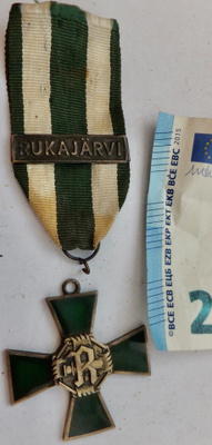 VANHA Risti Muistoristi Rukajärvi Soljella Merkkikeskus