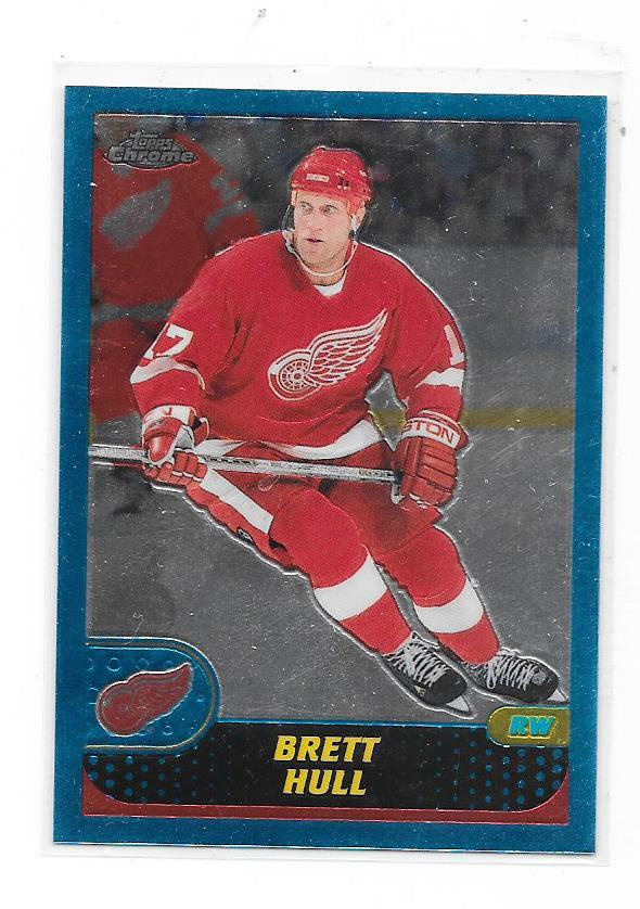 2001-02 Topps Chrome #86 Brett Hull  Detroit Red Wings