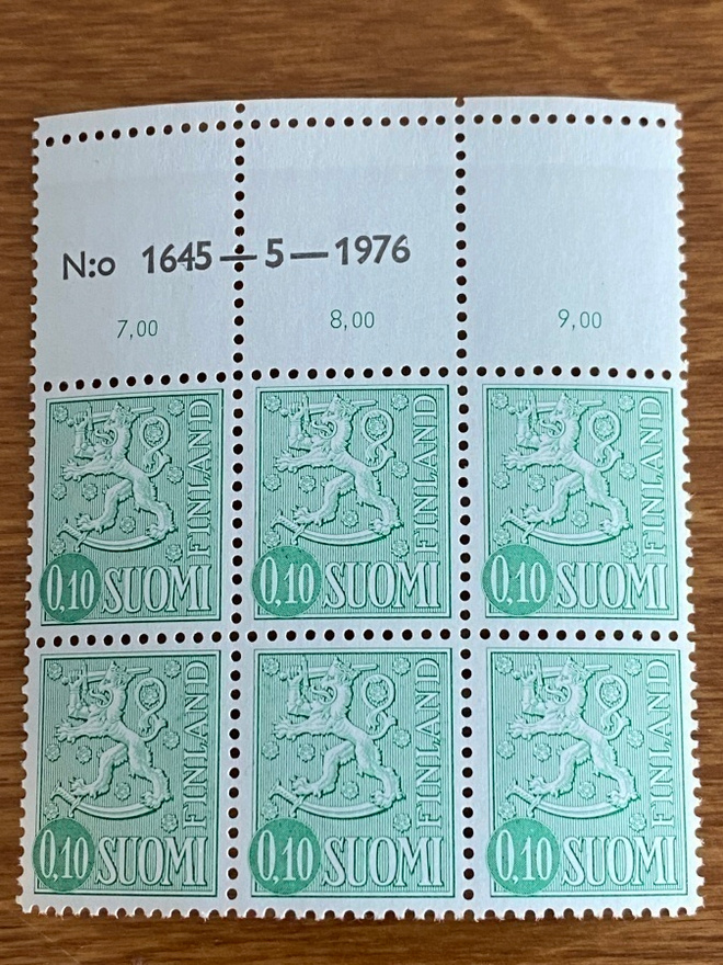 LEIJONAMALLI 1963 0,10MK NUMERO KUUSILO**