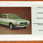 1979 Peugeot 505 omistajan käsikirja - KUIN UUSI - pikkukuva 2