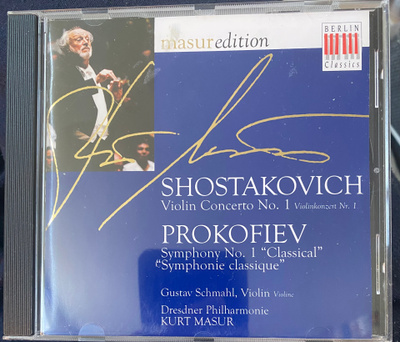 Shostakovich, Prokofiev - Masur Edition cd