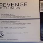REVENGE :: CELEBRATION :: CD, MAXi-SINGLE       FINLAND-1998 - pikkukuva 2