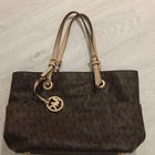 Michael Kors ruskea nahkalaukku - pikkukuva 1