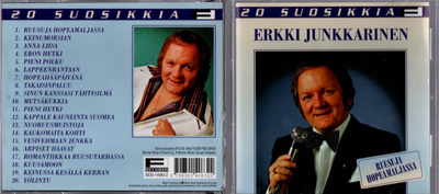 Erkki Junkkarinen Ruusuja hopeamaljassa cd-levy
