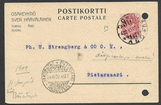 Postilähetys - Tilap.julk II 10p (LAPE 57B) Turku 22.11.09