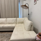 Pohjanmaan white leather sofa - pikkukuva 4