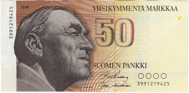 50 Markkaa 1986 399... kl.9