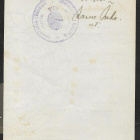 Hämeenkyrön nimismiehen leima kirkollisverolapulla 1918 - pikkukuva 1