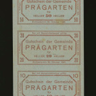 Itävalta 10, 20, 50 Heller, Prägarten, leikkaamaton arkki - pikkukuva 1