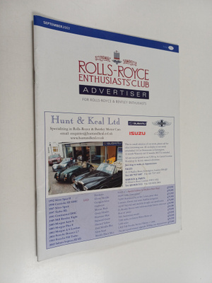 Rolls-Royce enthusiasts' club advertiser for Rolls-Royce ...