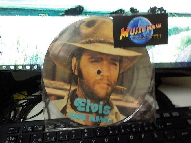 ELVIS THE KING - TROUBLE 7" EX- KUVALEVY DENMARK PRESS