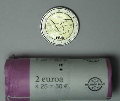 2025 Suomi 2 euro juhlaraha Suomi-Ruotsi maaottelu