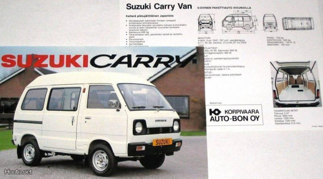 1983 Suzuki Carry Van esite - KUIN UUSI - suomalainen