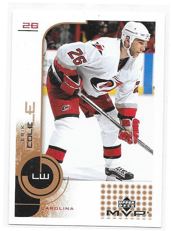 2002-03 Upper Deck MVP #34 Erik Cole Carolina Hurricanes
