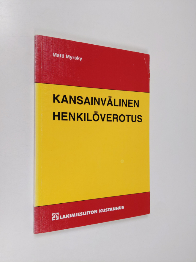 Matti Myrsky : Kansainvälinen henkilöverotus