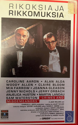 RIKOKSIA JA RIKKOMUKSIA (Woody Allen) Suomi VHS