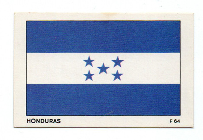 Purkkakuva DANDY n:o F 64 HONDURAS Purukumikuva.