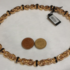 Upea 21k kullattu Kanadalainen kaulakoru Gold plated - pikkukuva 4