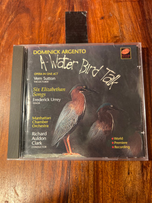 Dominic Argento - A-Water Bird Talk cd