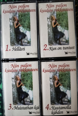NIIN PALJON KUULUU RAKKAUTEEN 4 kasetin kokoelma VALITUT PAL