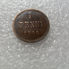1  penni  1900  kulkematon . hieman patinoitunut, - pikkukuva 3