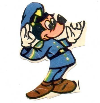 WANHA DISNEY / Mikki Hiiri poliisina. 1960-l.