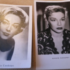 Kaksi vintage valokuvakorttia - Simone Signoret - pikkukuva 1