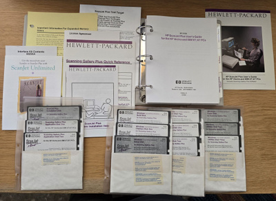 HP Scanjet Plus (1989) – User’s Guide + 12 alkup. lerppua