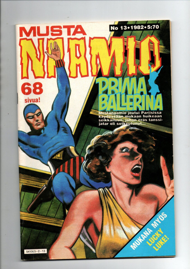 Musta Naamio n:o 13 1982 Prima Ballerina. Lucky Luke.