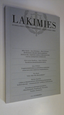 Lakimies 3/2013 : Suomalaisen lakimiesyhdistyksen aikakau...