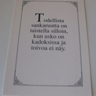 Todellista sankaruutta on...., kulkematon - pikkukuva 1
