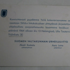 Helsinki 1964, SVUL:n liittokokouskutsu + ohjelma - pikkukuva 1
