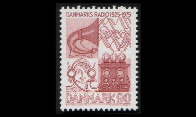 Tanska 587 ** Tanskan radio 50v (1975)