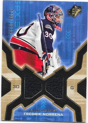 06-07 SPX Jersey #157 Fredrik Norrena Columbus BlueJackets