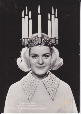 Sveriges Lucia 1962 Inga - Lill Jungnelius  .  e108
