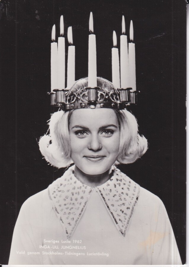 Sveriges Lucia 1962 Inga - Lill Jungnelius  .  e108