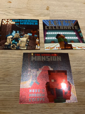 SET MINECRAFT 15 Year Celebration Limited Edition 3 kpl