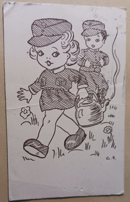 C. S.: Lotta kantaa kahvipannua, Kenttäpostia 1942 + sens.
