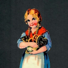 Wanha - Kaunis piparkakkutyttö Kerttu - 1900-l alku - pikkukuva 2