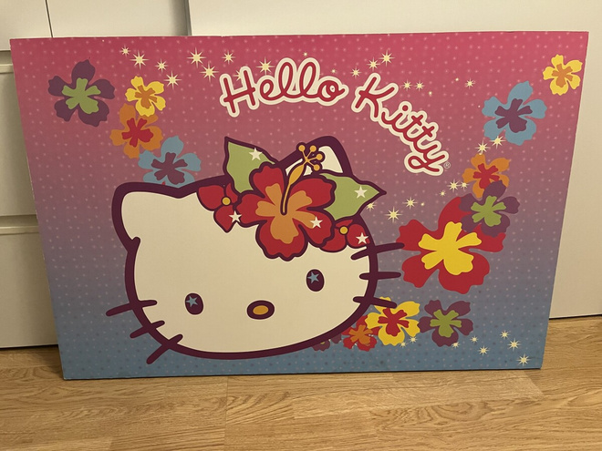 Hello Kitty lastenhuoneen taulu 89x59x5