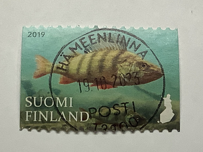 2627/ 2019 Luontotunnukset - Ahven o leimattu loisto