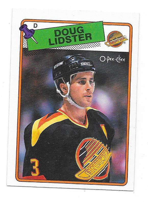 1988-89 OPC #228 Doug Lidster Vancouver Canucks