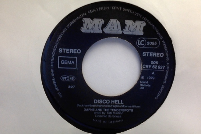 DAFNE & THE TENDERSPOTS  ::  DISCO HELL :: VINYYLI 7"   1979